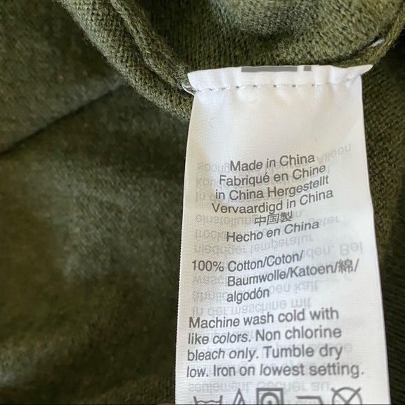 J Crew Mercantile Solid Green Cotton Pullover Crew Neck Sweater - Picture 4 of 8